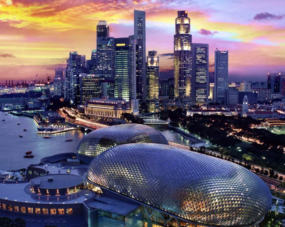 The Esplanade neighbourhood in Singapore. Photo courtesy: Singapore Tourism Board