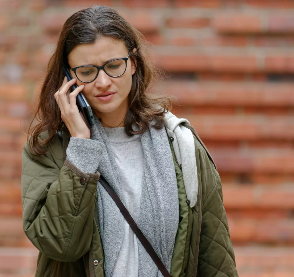 Woman on the phone