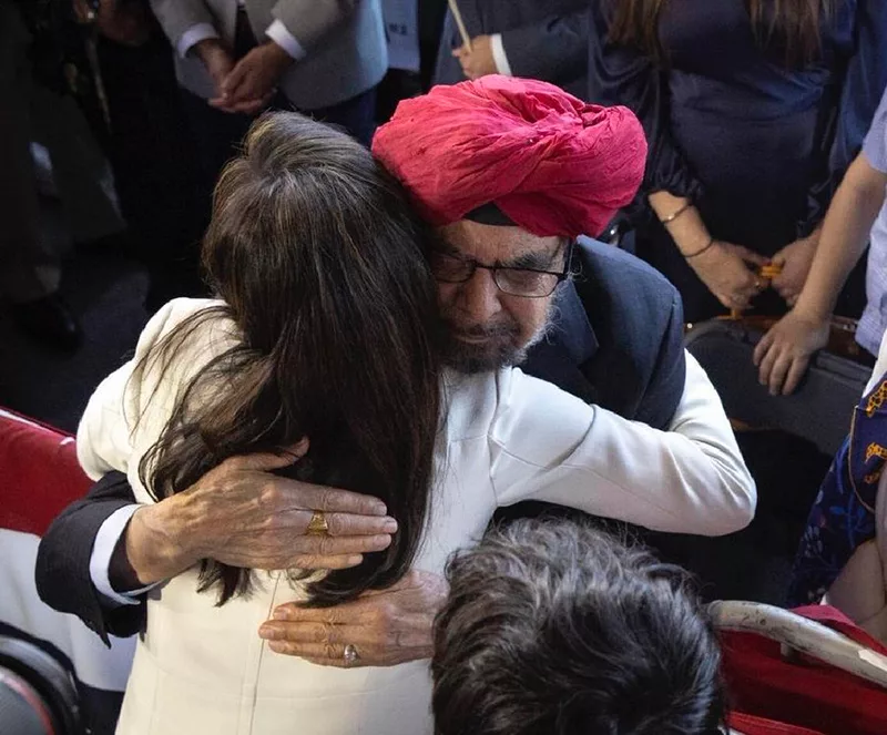 Ajit Singh Randhawa, Haley's father, passed away on Sunday.