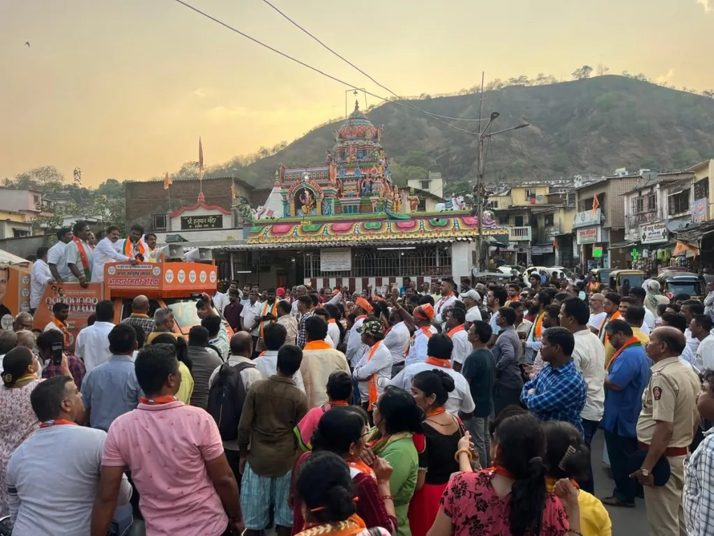K. Annamalai campaigning in Bhandup and Tembipada Gaondevi, Coimbatore. Photo courtesy: Free Press Journal