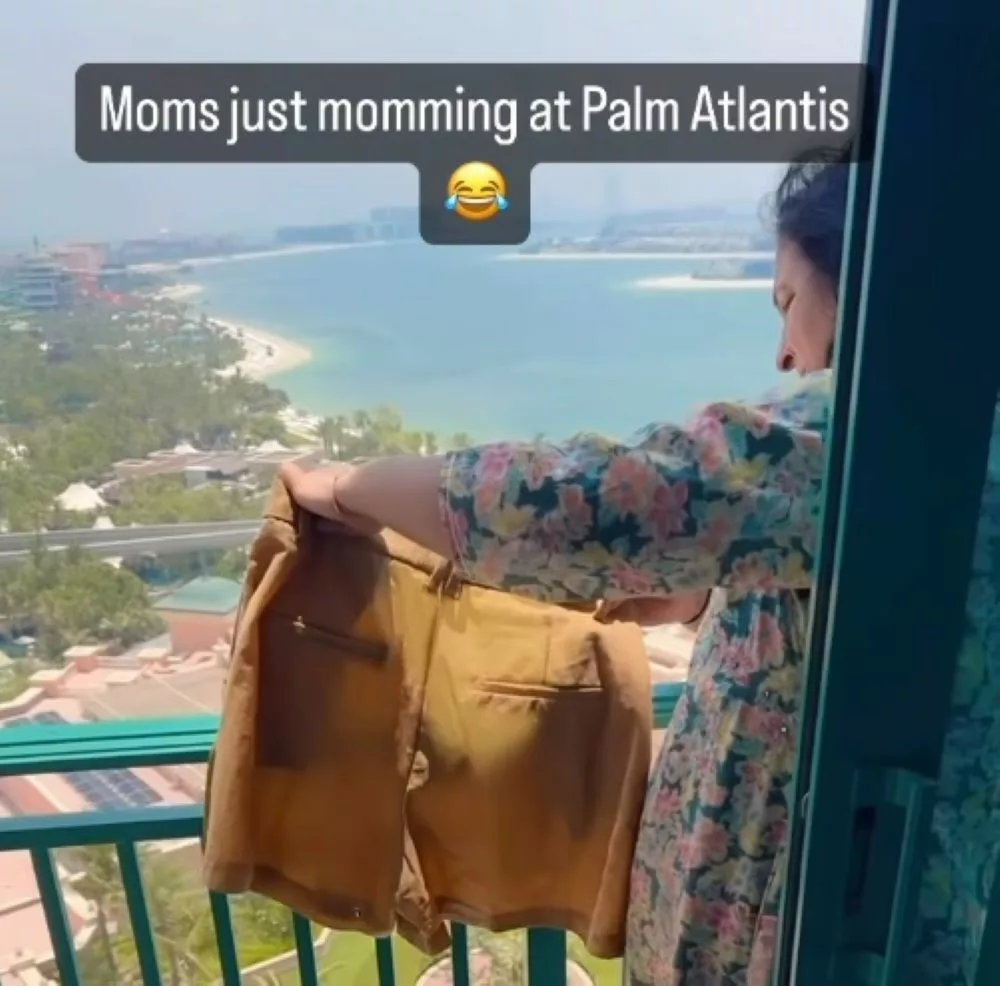 #ViralVideo: Indian mother dries clothes on balcony of 5-star resort in Dubai, video goes viral
