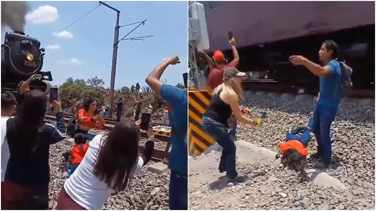 WATCH: Woman fatally hit by speeding train while taking selfie in Mexico, video goes viral