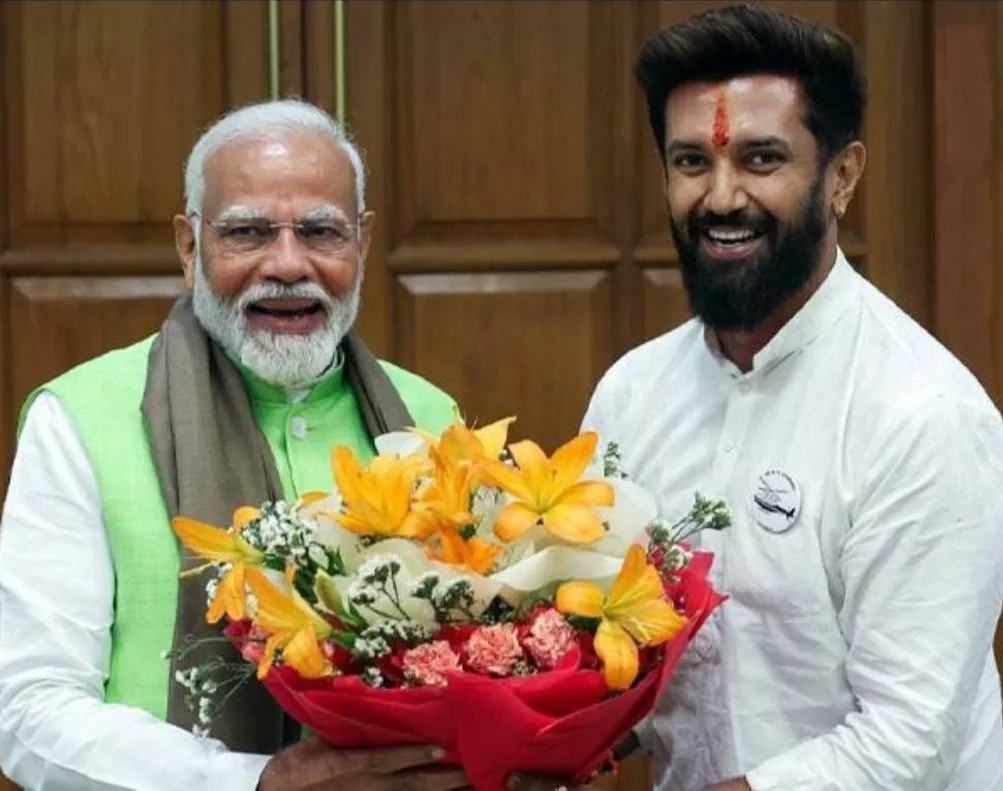 Narendra Modi with Chirag Paswan