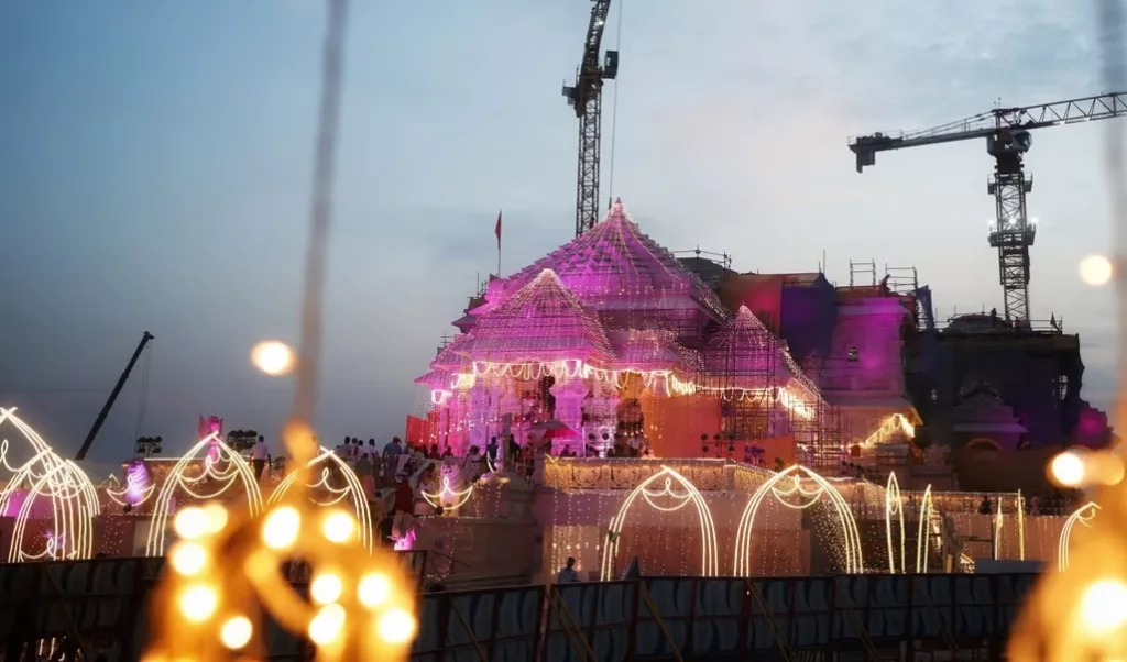 Ram Temple in Ayodhya. Photo courtesy: Shri Ram Janmbhoomi Teerth Kshetra/X