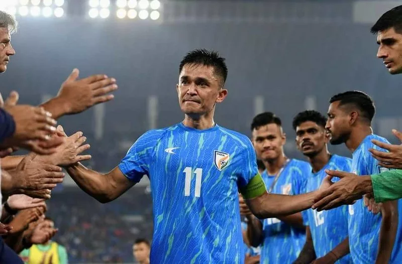 Indian football’s poster boy Sunil Chhetri signs off from international football with goalless draw against Kuwait