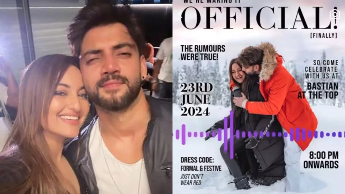 Wedding invite of Sonakshi Sinha, Zaheer Iqbal leaked; couple to tie knot on June 23 in Mumbai