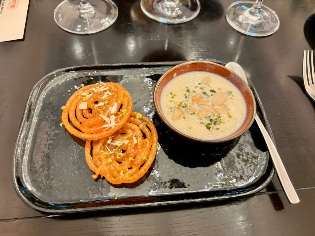Kesar jalebi with Basundi