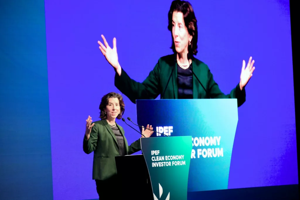 US Secretary of Commerce Gina Raimondo