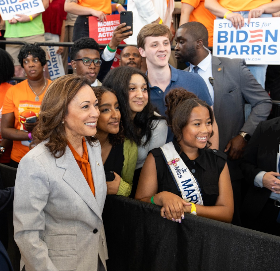 Indian-origin US Vice-President Kamala Harris on the 2024 presidential election campaign trail