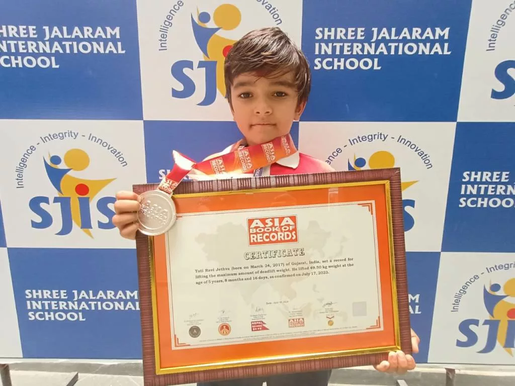 EXCLUSIVE: 7-year-old Yati Ravi Jethva, Asia’s youngest powerlifter, sets sights on Olympics