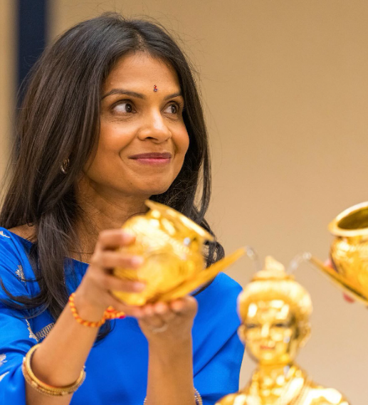 Akshata Murty at the Neasden temple