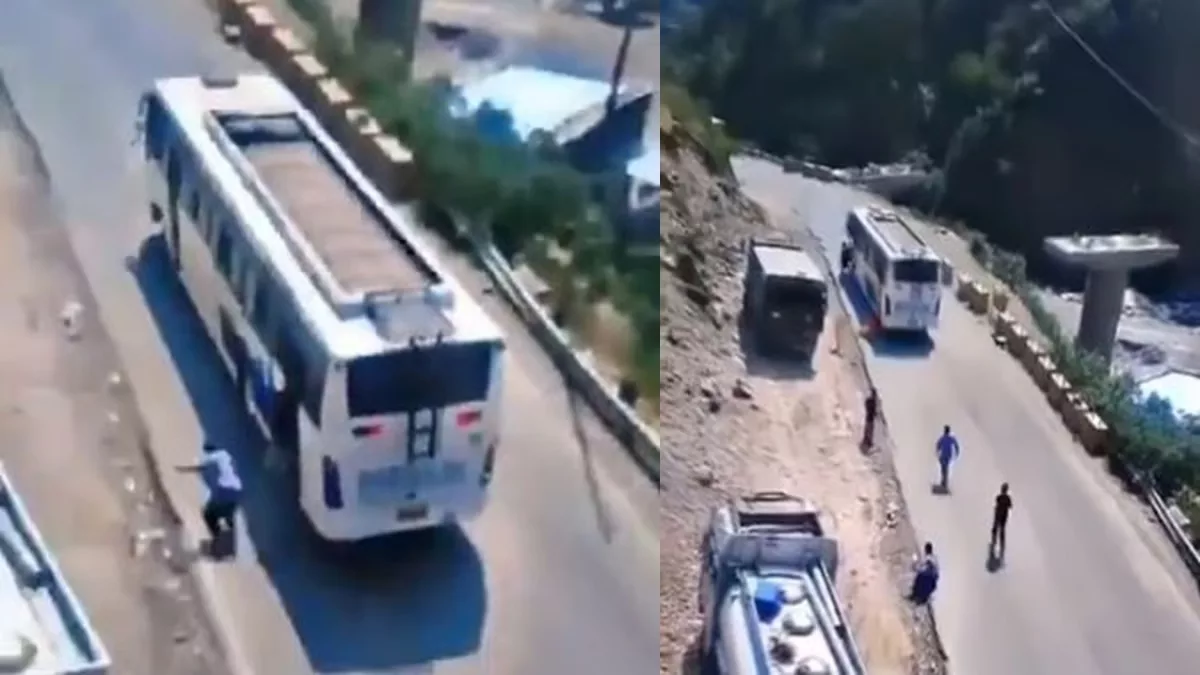 WATCH: Indian pilgrims jump off moving bus after brakes fail; several injured