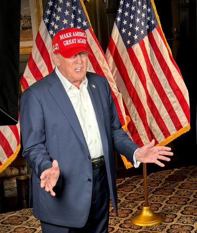 Donald Trump at an event in New Jersey