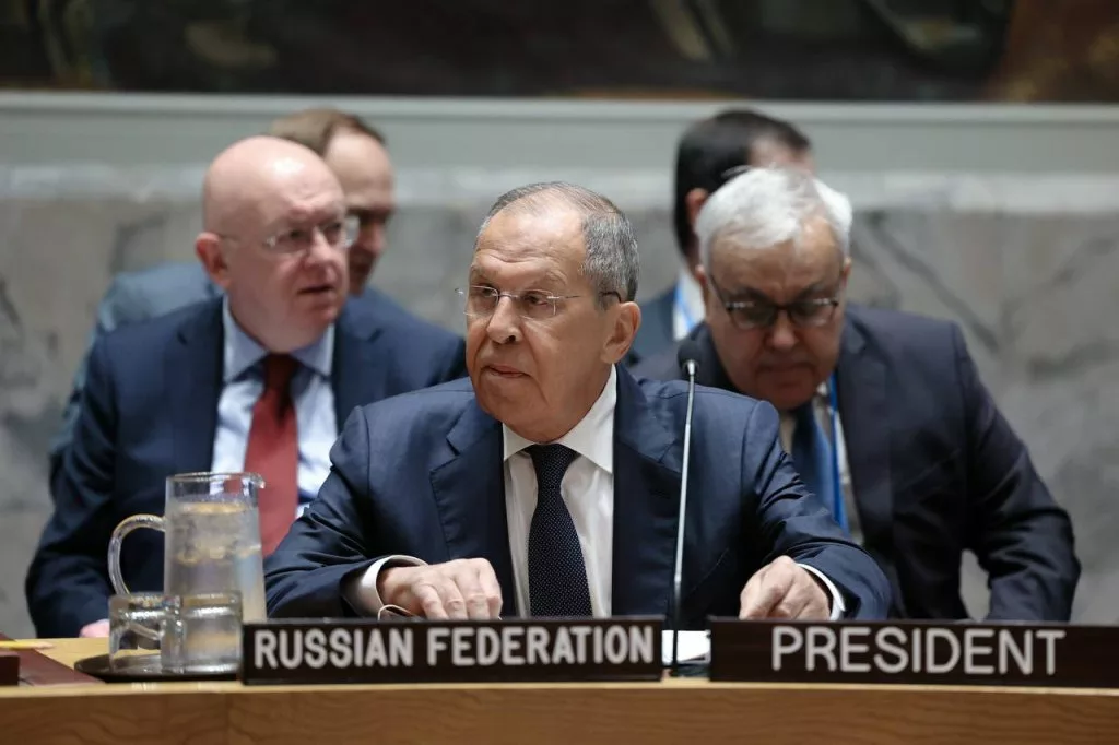 Russia's Foreign Minister Sergey Lavrov. Photo courtesy: x.com/RussiaUN