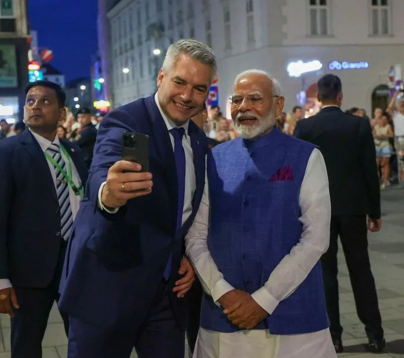 Narendra Modi meeting Austrian Chancellor Karl Nehammer