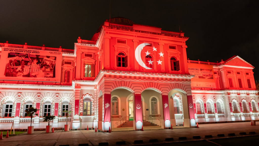 The National Museum is ready for Singapore National Day celebrations