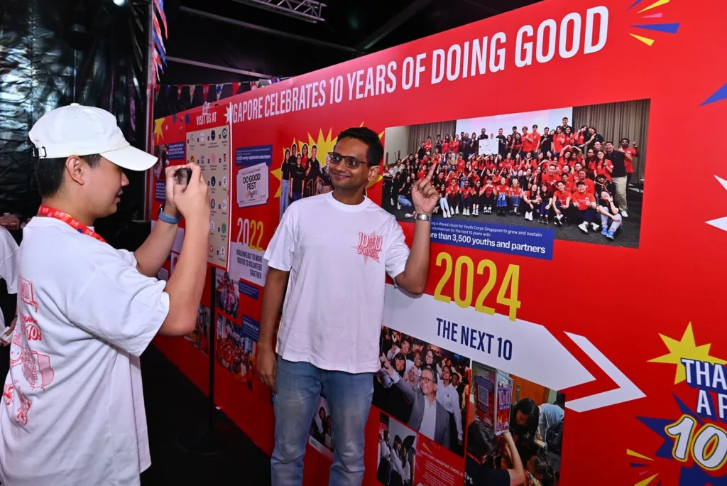 Participants at the Singapore Youth Corps 10th anniversary carnival