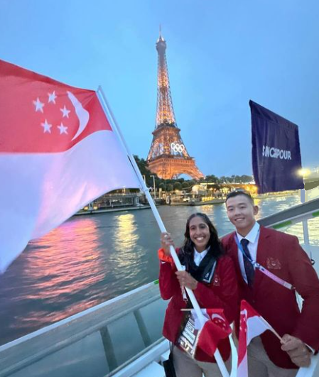 Singapore sprinter Shanti Pereira and sailor Ryan Lo