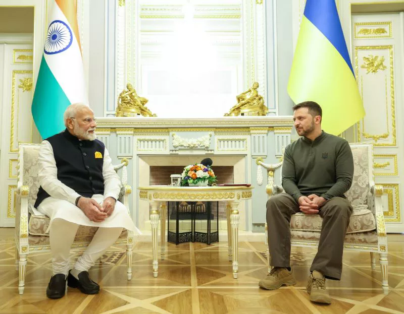 "However, we want to say that India was never neutral in its stance and from the very first day we were on the side of peace," he said during his discussion with the President.