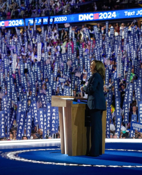 Kamala Harris vows to ensure that America, not China, “wins competition for 21st century”