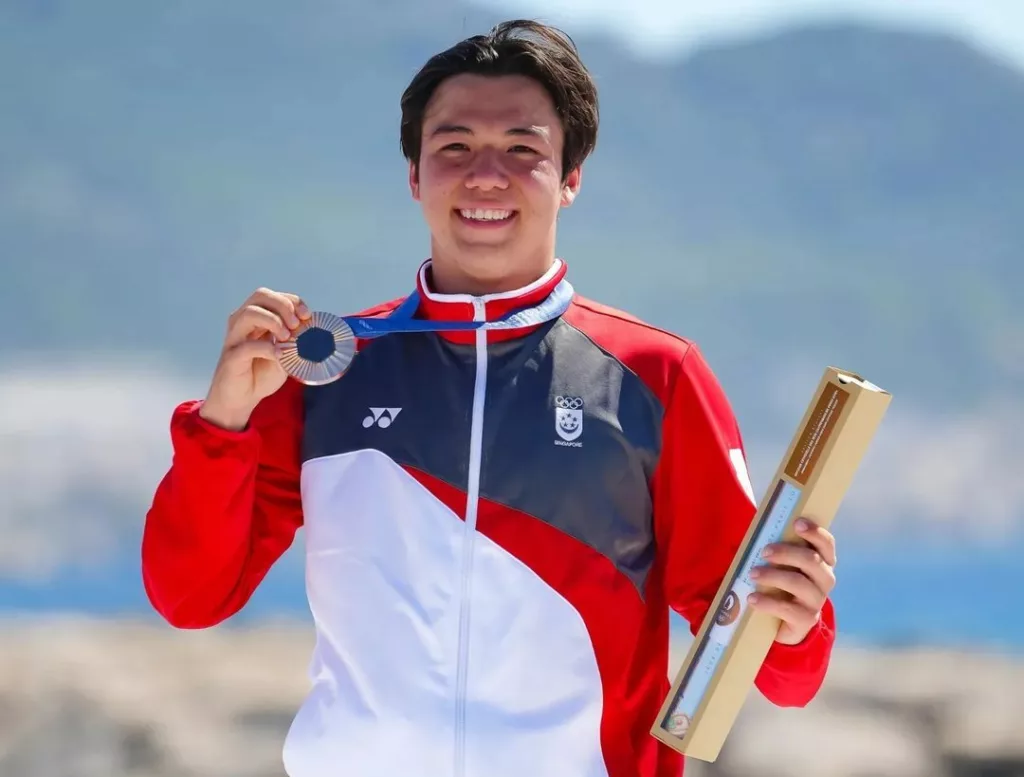 Singapore's youngest Olympic medalist Maximilian Maeder. Photo courtesy: Kong Chong Yew / SNOC, www.instagram.com/sgolympics