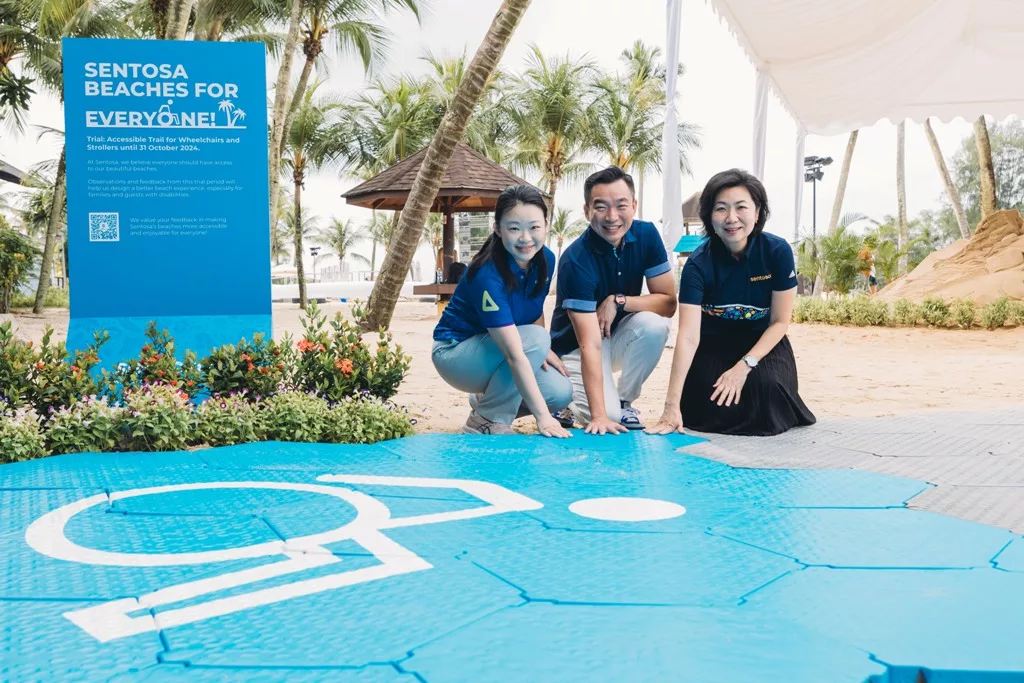 SDC launches Singapore’s first accessible beach track, introduces wheelchair-friendly adventure for PwDs