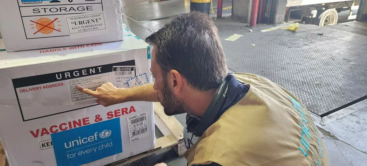 Polio vaccines arrive in Gaza after fresh case was reported in more than two decades