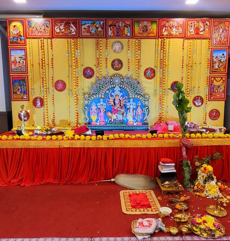 Dirga Puja organised by SIPA in Singapore. Photo courtesy: Shirshendu Bhattacharya