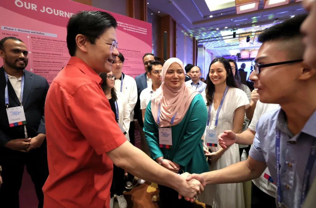 PM Wong greets youth participants