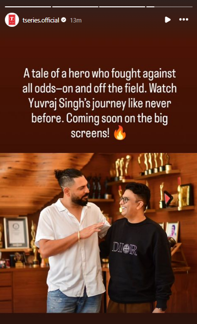 An Insta story shared by T-Series. Photo courtesy: Free Press Journal