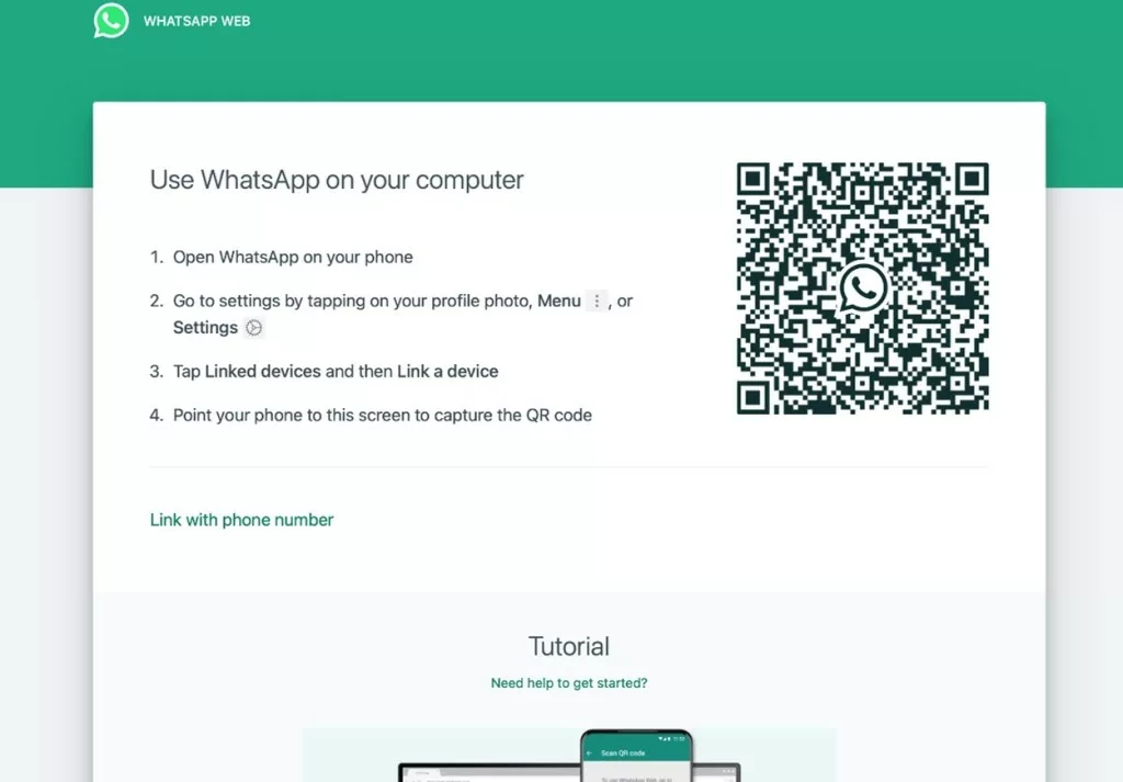 Genuine WhatsApp Web login page. Photo courtesy: SPF