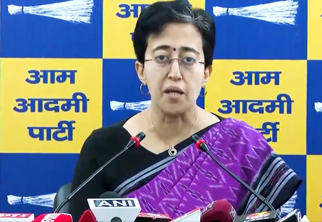 AAP leader and Delhi CM designate Atishi. Photo courtesy: Screengrab from x.com/AamAadmiParty
