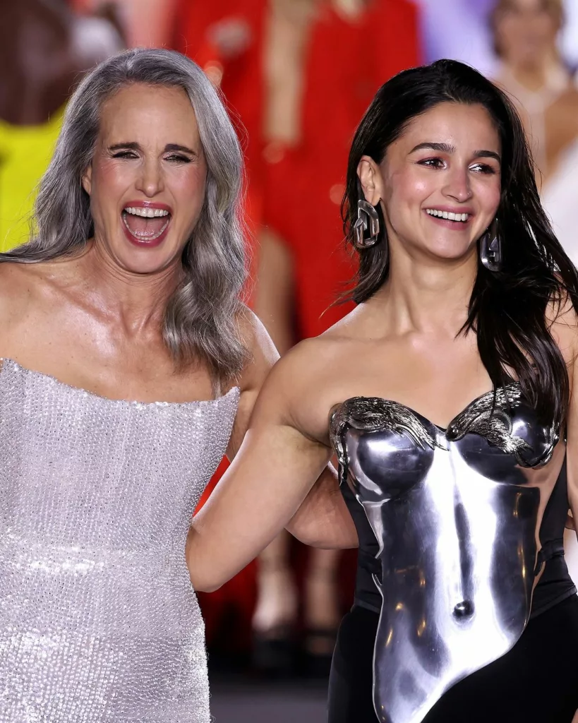 Alia walked the ramp with actress Andie MacDowell. Photo courtesy: www.instagram.com/aliaabhatt/