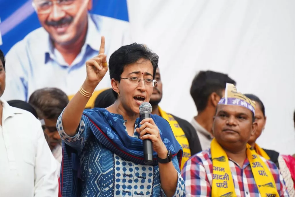 Atishi Marlena. Photo courtesy: x.com/OfficeOfAtishi