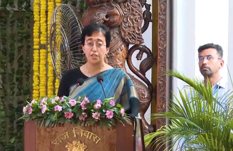 Atishi takes oath as Delhi's new CM.
