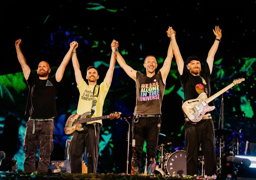 Coldplay. Photo courtesy: www.instagram.com/coldplay