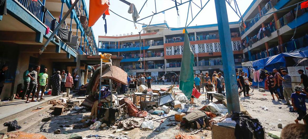 Israel-Palestine conflict: Six UNRWA staff killed in strikes at school sheltering displaced people in Gaza