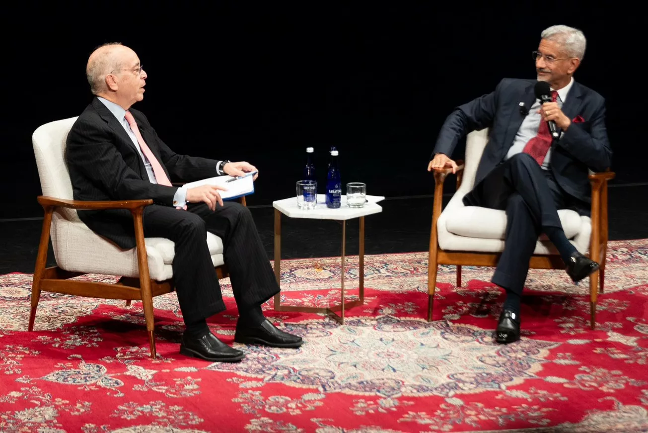 EAM Jaishankar with Daniel Russel of Asia Society Policy Institute