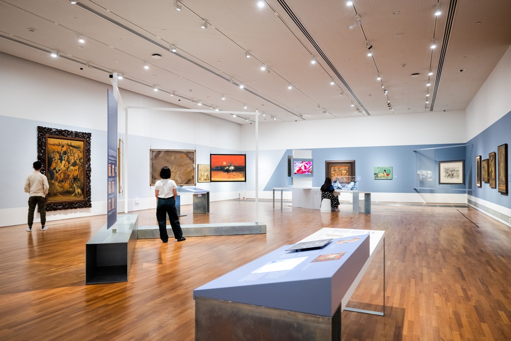 Installation view of the exhibition. Photo courtesy: National Gallery Singapore