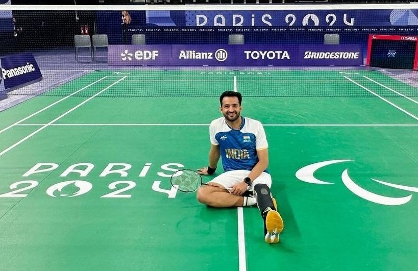 Indian para-badminton player Nitesh Kumar. Photo courtesy: x.com/ABVPVoice