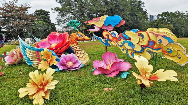 Phoenix Lantern Set, Jurong Lake Gardens