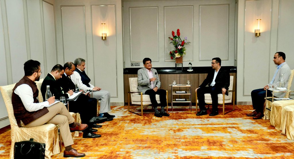 India’s Commerce Minister Piyush Goyal discusses start-ups, infrastructure with industry leaders in Singapore