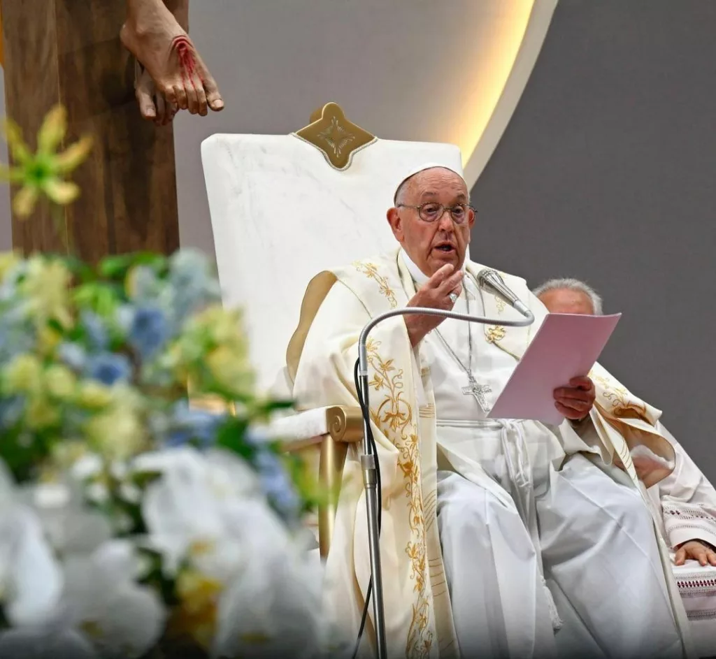 Pope Francis in Singapore.Photo courtesy: www.instagram.com/franciscus