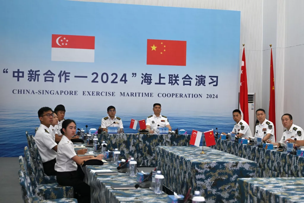Attendees at opening ceremony of Singapore-China maritime exercise