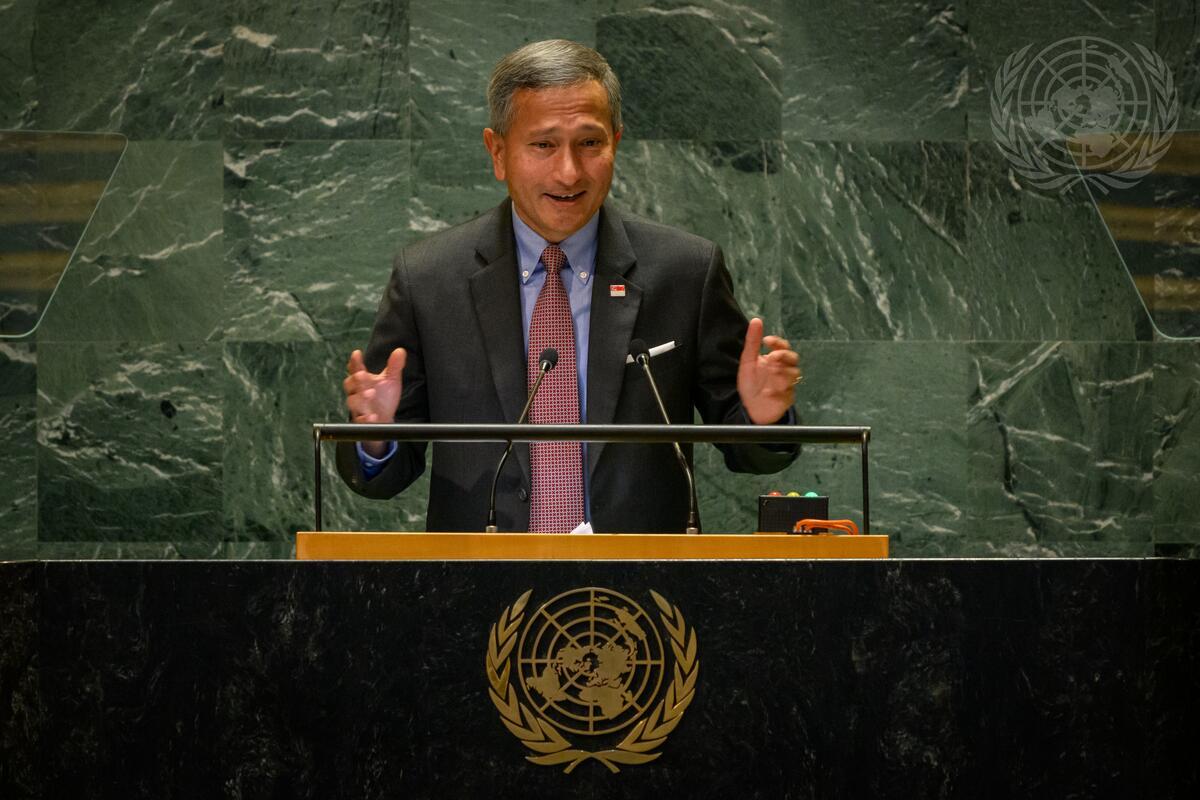 Singapore Foreign Minister Vivian Balakrishnan urges “return to basics” for UN system amid “deficit of global leadership”