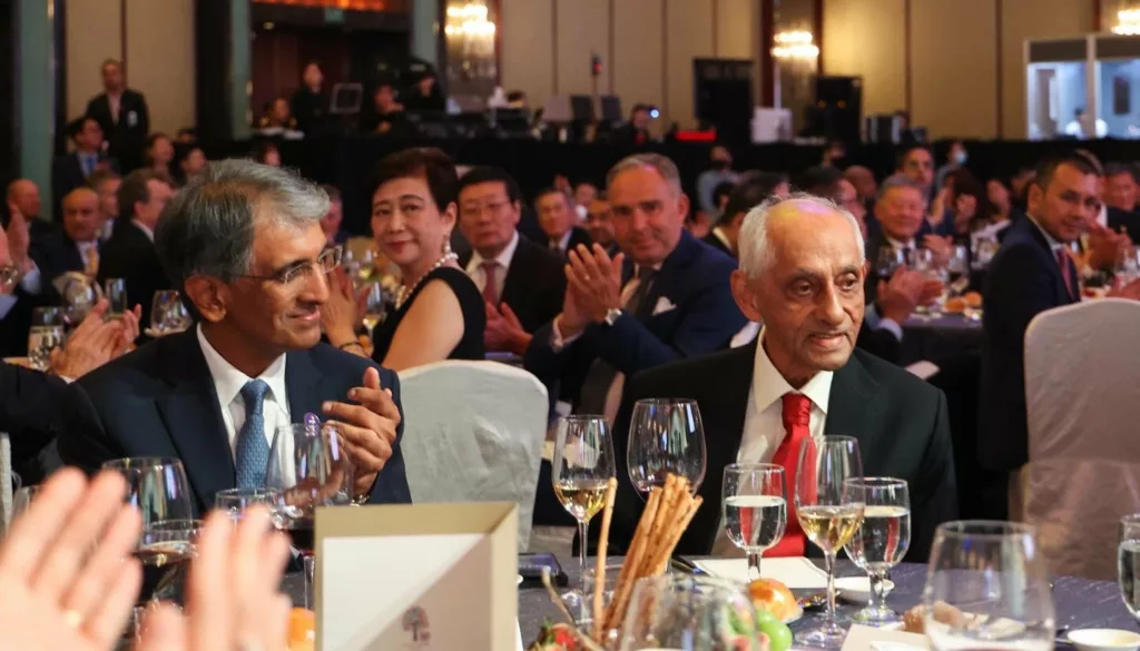 Former Temasek Chairman Joseph Yuvaraj Pillay at the Temasek 50th anniversary dinner
