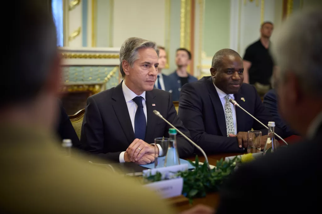 Antony Blinken and David Lammy in Kyiv