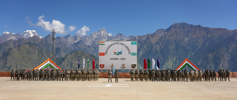 India-Kazakhstan joint military exercise KAZIND-2024 commences in Uttarakhand today 