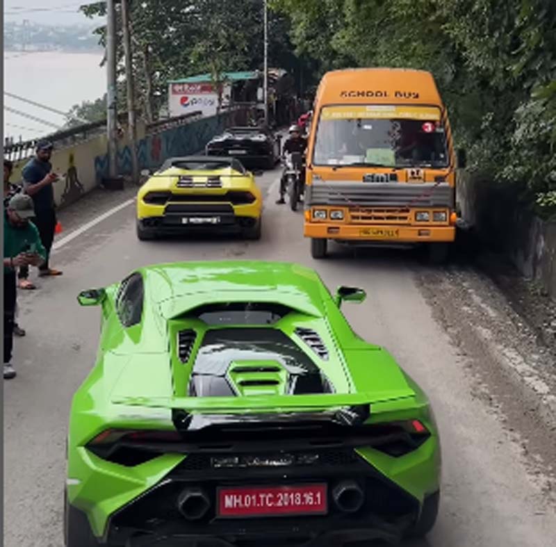 Mussoorie: 71 Lamborghinis leave car enthusiasts in hill station in awe