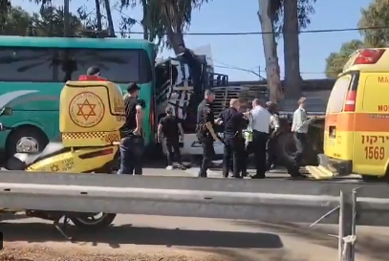 Israel: One person dies after truck rams into bus stop in Tel Aviv